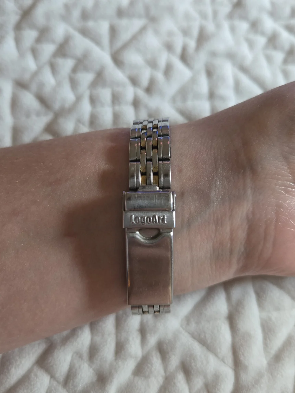 Vintage Y2K LSU Two-Tone Stainless Steel Wristwatch